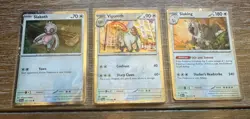 Pokemon TCG Slakoth Vigoroth Slaking 3 Card Cosmos Holo Set Near Mint - Image 1