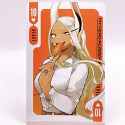 Mirko My Hero Academia Playing Card Heart 10 Jump Shop Limited Japan Anime F/S - Image 1