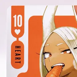 Mirko My Hero Academia Playing Card Heart 10 Jump Shop Limited Japan Anime F/S - Image 2