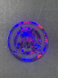 Pokemon Trading Card Games Alakazam Purple Plastic Medal Japanese - Image 1