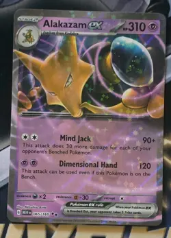 Pokemon Alakazam EX TCG Card 065/165 Scarlet & Violet 151 - Image 1