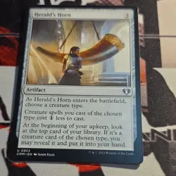 Magic: The Gathering Herald's Horn Artifact Uncommon Regular Commander Modern H… - Image 1