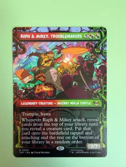 Raph & Mikey, Troublemakers Showcase R 0250 Teenage Mutant Ninja Turtles Foil - Image 1