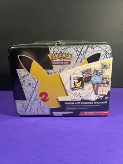 🔥 Pokemon TCG 25th Anniversary Celebrations Treasure Chest 6 Packs Tin SEALED - Image 1
