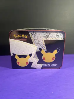 🔥 Pokemon TCG 25th Anniversary Celebrations Treasure Chest 6 Packs Tin SEALED - Image 5