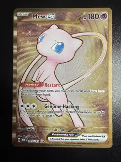 Mew ex 205/165 (151 Metal Promo) Scarlet & Violet Pokemon Card - Image 1