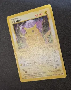 Pikachu 58/102 Base Set Shadowless Red Cheeks WOTC 1999 Pokemon TCG NEAR MINT - Image 2