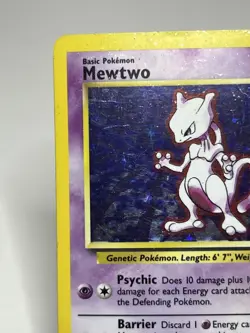 Pokemon TCG Mewtwo Base Set 10/102 Holo 1999-2000 Wizards Base Set Copyright... - Image 2