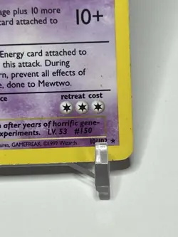 Pokemon TCG Mewtwo Base Set 10/102 Holo 1999-2000 Wizards Base Set Copyright... - Image 4