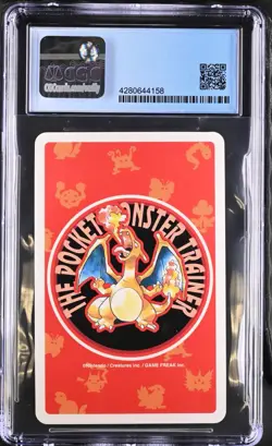 1996 POKEMON RED PLAYING CARDS 004 CHARMANDER ACE OF CLUBS CGC 8.5 nm/mint POKER - Image 2