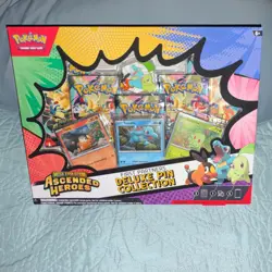 Pokemon TCG Mega Evolution Ascended Heroes Deluxe Pin Collection Promo Set - Image 1