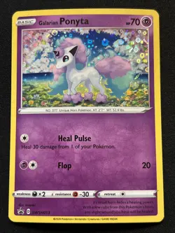 GALARIAN PONYTA Pokemon TCG Black Star Promo SWSH013 HOLO PROMO NM - Image 1