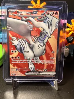 Pokemon TCG Reshiram EX Full Art Ultra Rare 158/087 White Flare NM - Image 1