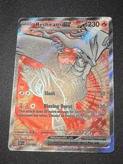 Pokemon TCG Reshiram EX Full Art Ultra Rare 158/087 White Flare NM - Image 2