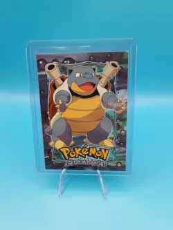 Pokemon Topps #09 Blastoise E9 of 12 Stage 3 Blue Logo - Image 1