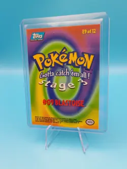 Pokemon Topps #09 Blastoise E9 of 12 Stage 3 Blue Logo - Image 2