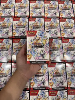 LOT OF 10 - Pokemon Scarlet & Violet Prismatic Evolutions Booster Bundle - Image 1