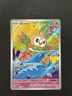 Pokemon 30th First Partner - Rowlet - MEP 043 - Illustration Art PROMO - M/NM - Image 2