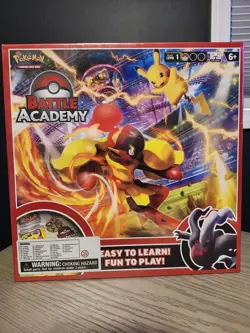 Pokemon 2024 Battle Academy Game Board Factory Defect English Front Spanish Back - Image 1