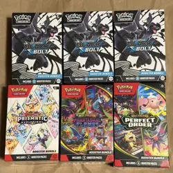 Pokemon TCG 6x Booster Bundle Lot - Image 1