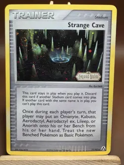 LP SWIRL Pokemon Strange Cave 77/92 Holo Ex Legend Maker Stamped - Image 1