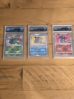 PSA 10 Radiant Charizard Venusaur Blastoise SEQ Set 011/071 Pokemon Go Japanese - Image 1