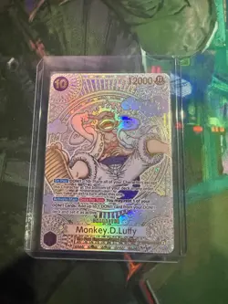 Monkey.D.Luffy (119) (SP) (Gold) OP05-119 A Fist of Divine Speed Foil - Image 1