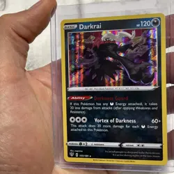 Pokemon Darkrai 105/189 Cosmos Holo Darkness Ablaze Pokemon TCG NM/MT Rare Card - Image 2