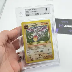 CARTA POKEMON AERODACTYL HOLO 1/62 - ITA - SET FOSSIL - BECKETT / BGS 8 - Image 2