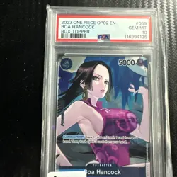 2023 ONE PIECE OP02-059 PARAMOUNT WAR BOX TOPPER #059 BOA HANCOCK PSA 10 - Image 1