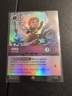 Anna - Little Sister (Epic) 209/204 Winterspell Holo Disney Lorcana - Image 1