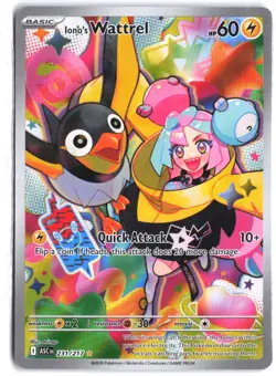 Iono's Wattrel 231/217 Illustration Rare ME: Ascended Heroes Pokemon - Image 1