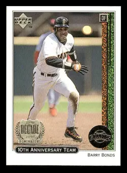 1999 Upper Deck #X7 Barry Bonds 10th Anniversary Team San Francisco Giants - Image 1