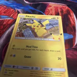 Pikachu 25/25 Holo Celebrations 25th Anniversary McDonald's Pokemon Card NM - Image 3