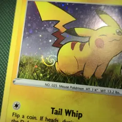 *HD FART* WHOLE SWIRL 🌀💫 HOLO BLEED Pikachu SWSH039 Ablaze Promo Pokemon Card - Image 2