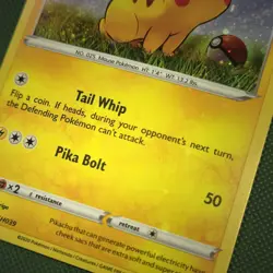 *HD FART* WHOLE SWIRL 🌀💫 HOLO BLEED Pikachu SWSH039 Ablaze Promo Pokemon Card - Image 3