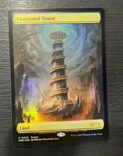 Command Tower Foil Commander Promo Land 0002 Textless Magic the Gathering MTG NM - Image 1