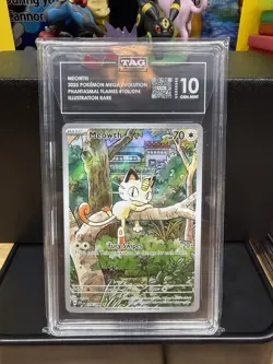 Pokemon Meowth #106 Mega Evolution IR TAG 10 - Image 1