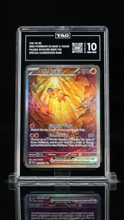CHI-YU EX # 259/193 POKEMON PALDEA EVOLVED SPECIAL ILLUSTRATION RARE TAG 10 - Image 1