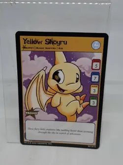 Neopets Yellow Shoyru Promo Card MP 5/15 Trading Card Game 2004 - Image 1
