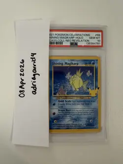 2021 Shining Magikarp Holo PSA 10 GEM MINT Pokemon Celebrations Classic #66 - Image 1