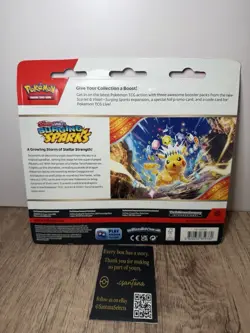 Pokemon TCG Scarlet & Violet Surging Sparks 3 Pack Blister Zapdos Factory Sealed - Image 2