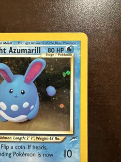 Light Azumarill 13/105 Holo LP/MP Pokemon TCG Neo Destiny WOTC - Image 3