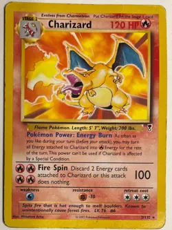 Charizard 3/110 – 2002 Legendary Collection Pokemon TCG – LP-MP - Image 1