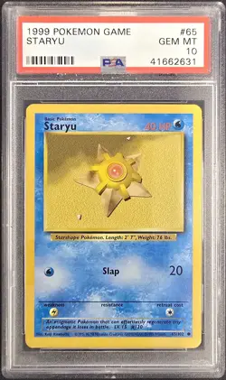 1999 POKEMON GAME #65 STARYU PSA 10 - Image 1