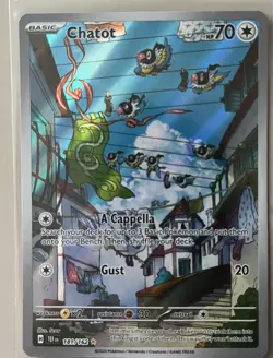 Pokemon TCG Chatot 181/162 Sv05: Temporal Forces Holo - NM - Image 3