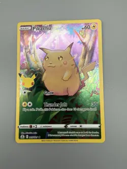 Pokemon: Pikachu Celebrations Holo Rare Holofoil 005/025 25th Anniversary - Image 1