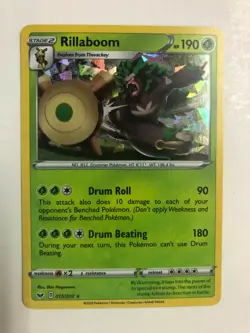 Pokemon Rillaboom 015/202 Reverse Holo Sword & Shield NM/MT (Never Played!) - Image 1