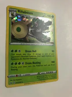 Pokemon Rillaboom 015/202 Reverse Holo Sword & Shield NM/MT (Never Played!) - Image 2