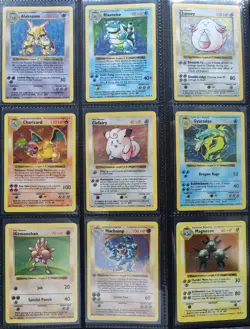 Complete Shadowless Base Set 102/102 Pokemon Card WOTC 1999 Charizard, Blastoise - Image 1